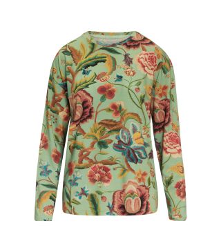 Essenza Denna Roselina Basil green Top lange mouw S