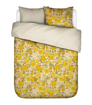 Essenza Florentien Geel Dekbedovertrek 1p set 200x200/220 + 2 slopen